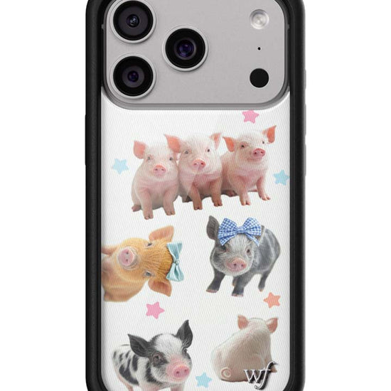 Wildflower iPhone case 17 Pro Little Piggies Animal Pink Cute