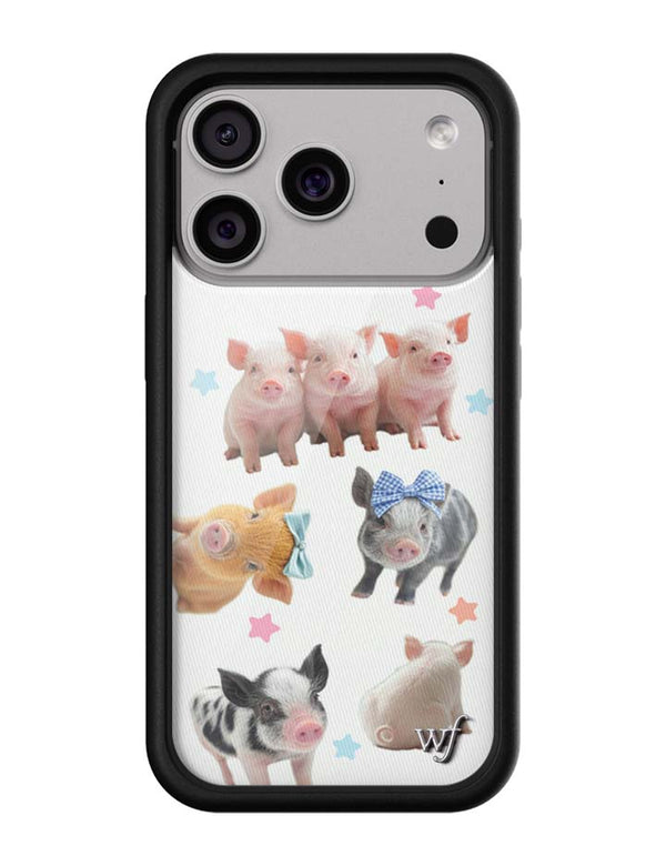 Wildflower iPhone case 17 Pro Little Piggies Animal Pink Cute