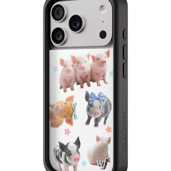 Wildflower iPhone case 17 Pro Little Piggies Animal Pink Cute