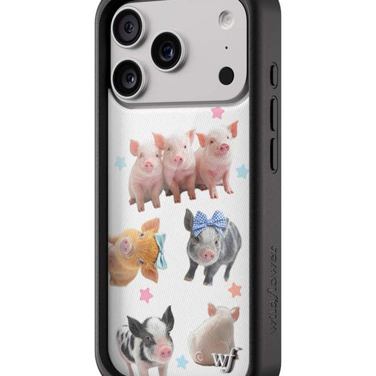 Wildflower iPhone case 17 Pro Little Piggies Animal Pink Cute