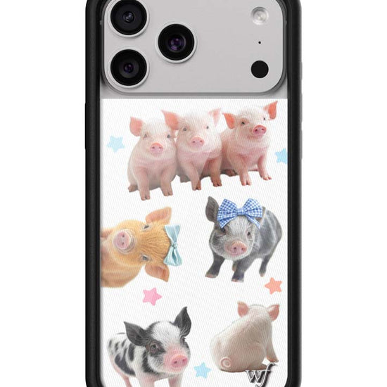 Wildflower iPhone case 17 Pro Max Little Piggies Animal Pink Cute