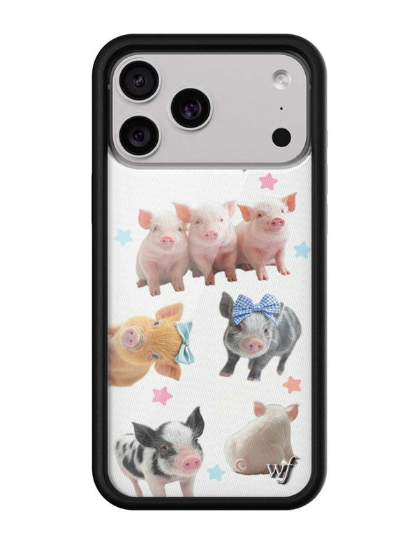 Wildflower iPhone case 17 Pro Max Little Piggies Animal Pink Cute