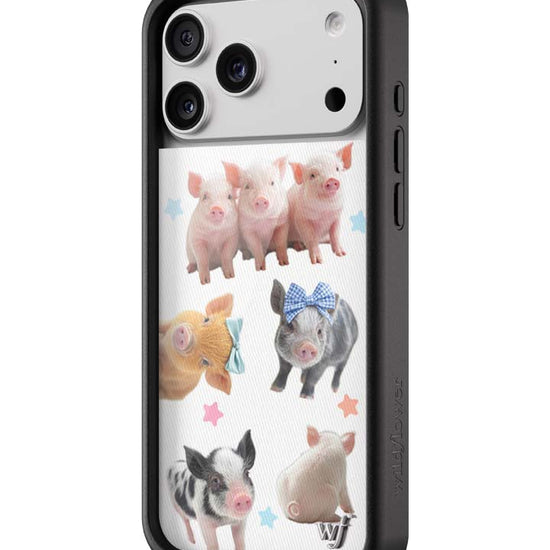 Wildflower iPhone case 17 Pro Max Little Piggies Animal Pink Cute