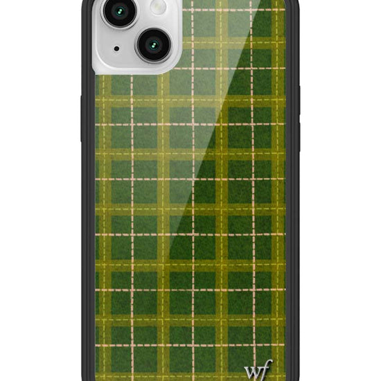 Wildflower iPhone case 14 Olivia Neill Plaid Green Cute