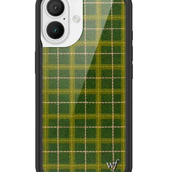 Wildflower iPhone case 16 Olivia Neill Plaid Green Cute