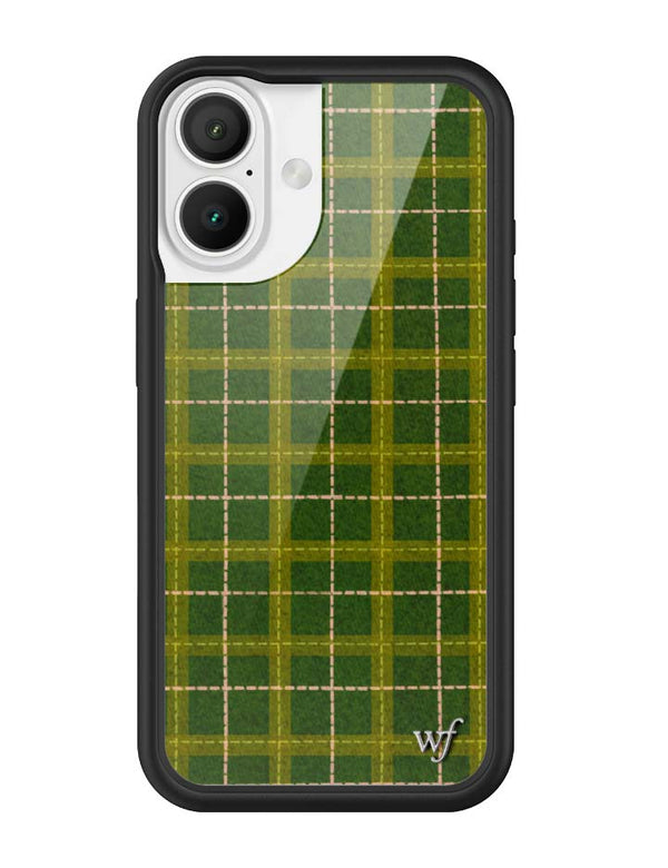 Wildflower iPhone case 16 Olivia Neill Plaid Green Cute