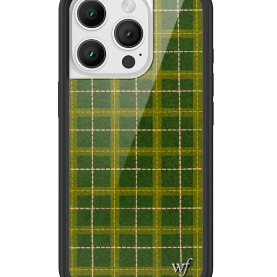 Wildflower iPhone case 16 Pro Olivia Neill Plaid Green Cute