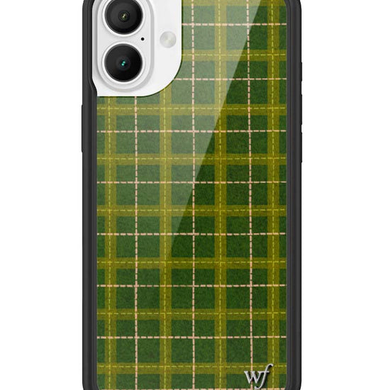 Wildflower iPhone case 16 Plus Olivia Neill Plaid Green Cute