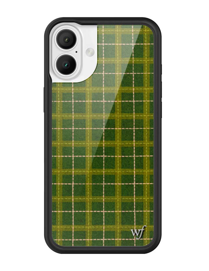 Wildflower iPhone case 16 Plus Olivia Neill Plaid Green Cute