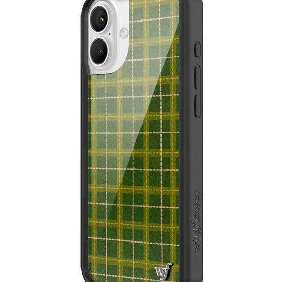 Wildflower iPhone case 16 Plus Olivia Neill Plaid Green Cute