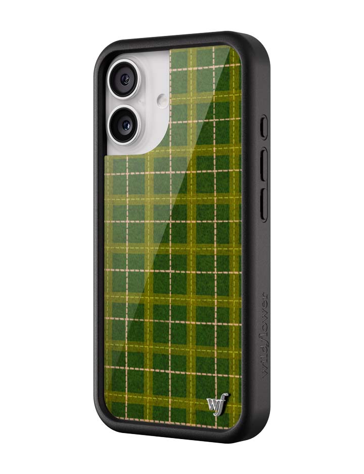 Wildflower iPhone case 17 Olivia Neill Plaid Green Cute