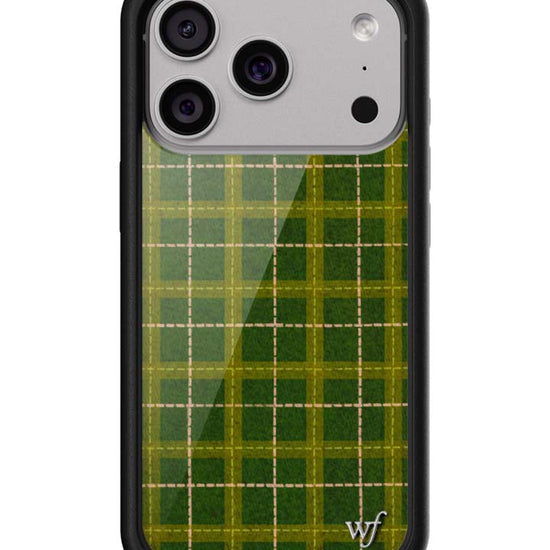 Wildflower iPhone case 18 Pro Olivia Neill Plaid Green Cute