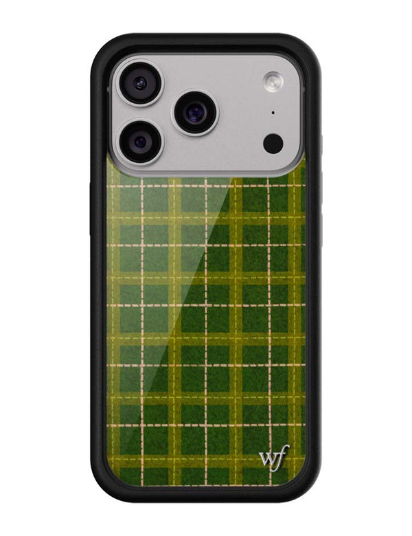 Wildflower iPhone case 18 Pro Olivia Neill Plaid Green Cute