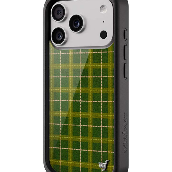 Wildflower iPhone case 18 Pro Olivia Neill Plaid Green Cute