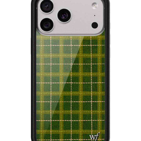 Wildflower iPhone case 18 Pro Max Olivia Neill Plaid Green Cute