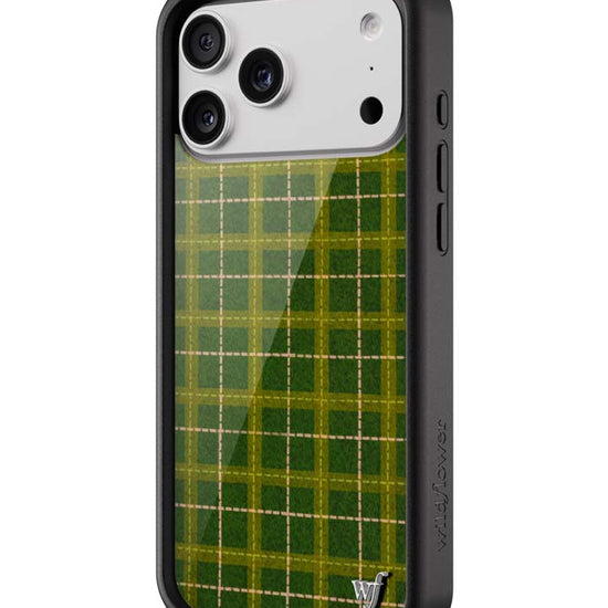 Wildflower iPhone case 18 Pro Max Olivia Neill Plaid Green Cute