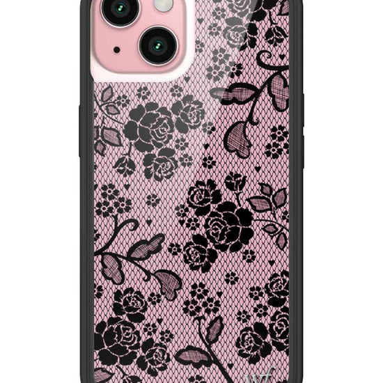 Wildflower iPhone case 15 Lace Lover Pink Cute