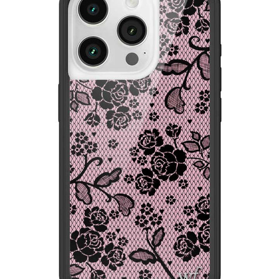 Wildflower iPhone case 15 Pro Lace Lover Pink Cute