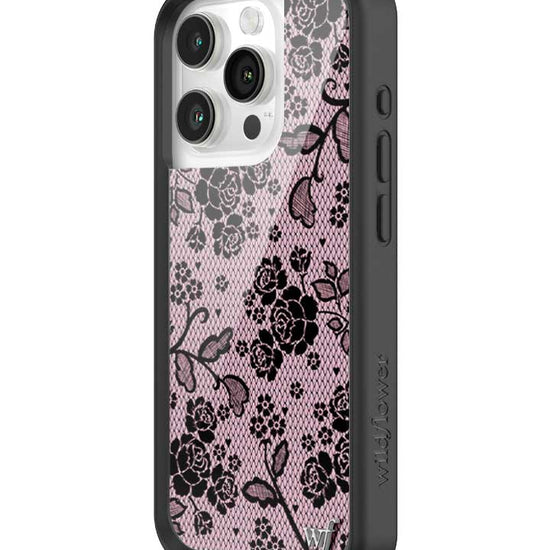 Wildflower iPhone case 15 Pro Lace Lover Pink Cute