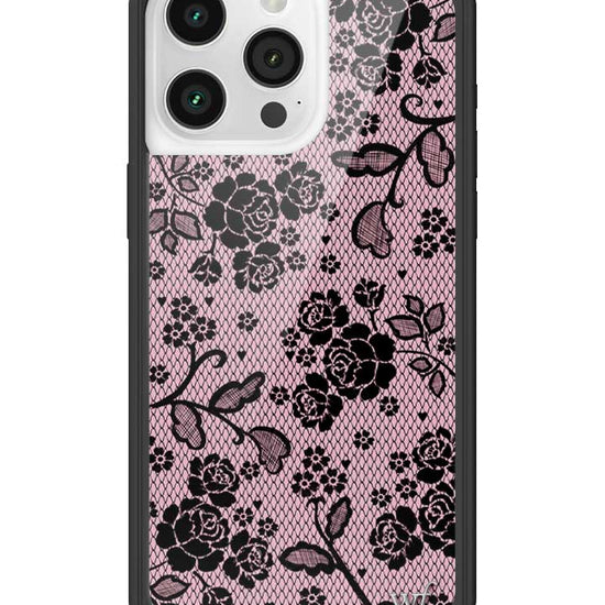 Wildflower iPhone case 15 Pro Max Lace Lover Pink Cute
