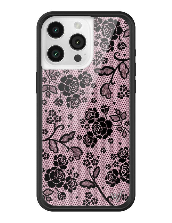 Wildflower iPhone case 15 Pro Max Lace Lover Pink Cute
