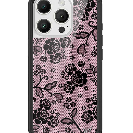 Wildflower iPhone case 16 Pro Lace Lover Pink Cute