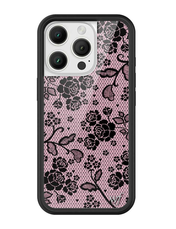 Wildflower iPhone case 16 Pro Lace Lover Pink Cute