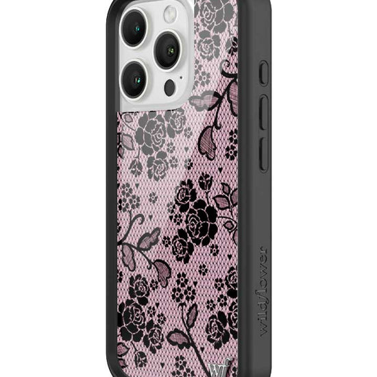 Wildflower iPhone case 16 Pro Lace Lover Pink Cute