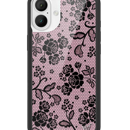 Wildflower iPhone case 16 Plus Lace Lover Pink Cute