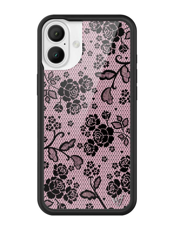 Wildflower iPhone case 16 Plus Lace Lover Pink Cute