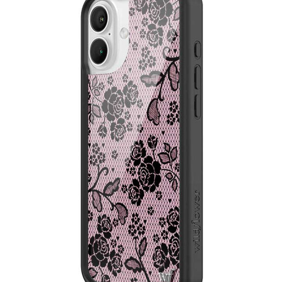 Wildflower iPhone case 16 Plus Lace Lover Pink Cute