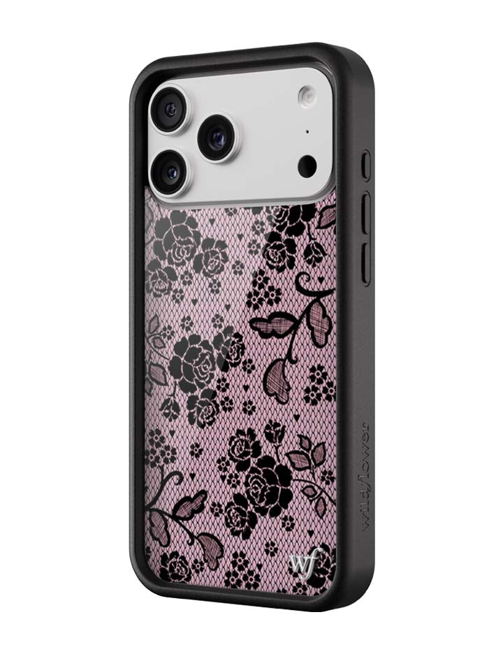 Wildflower iPhone case 18 Pro Max Lace Lover Pink Cute