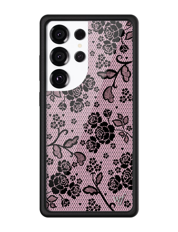 Wildflower Galaxy S25 case Ultra Lace Lover Pink Cute