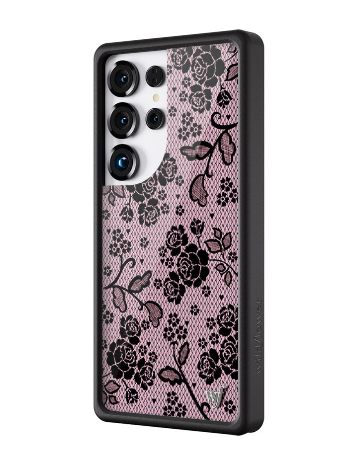 Wildflower Galaxy S25 case Ultra Lace Lover Pink Cute