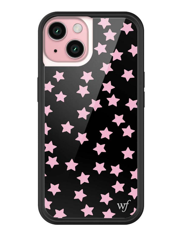 Wildflower iPhone case 15 Super Cute Star Pink
