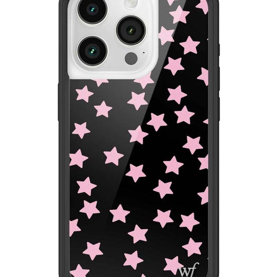 Wildflower iPhone case 15 Pro Super Cute Star Pink