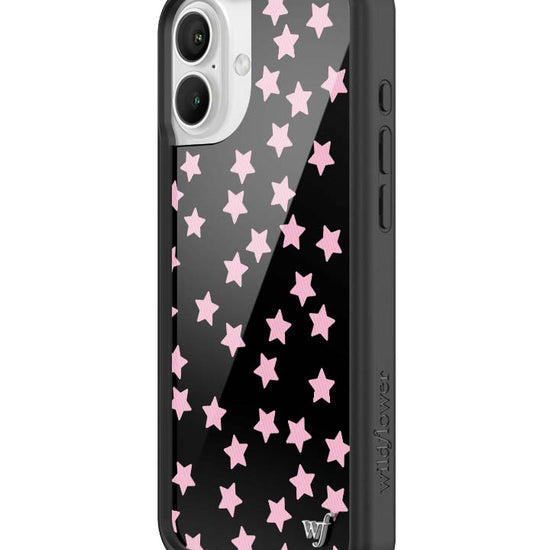 Wildflower iPhone case 16 Plus Super Cute Star Pink