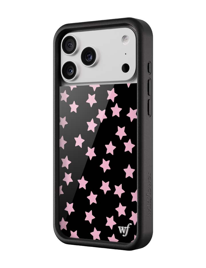 Wildflower iPhone case 18 Pro Max Super Cute Star Pink