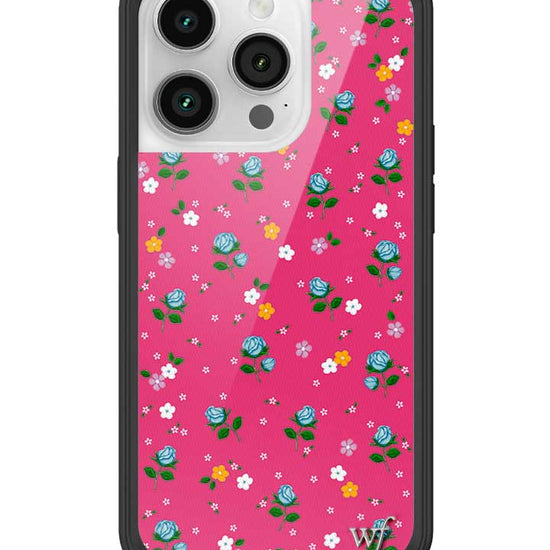 wildflower iphone case 14 pro pink dainty florals flowers floral pink blue orange white sweet small petite fashion