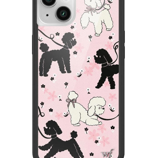 wildflower poodle doodles iphone 14plus case