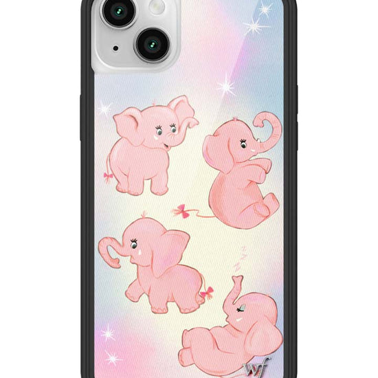 Wildflower iPhone case 13 Pink Elephants Animal Cute
