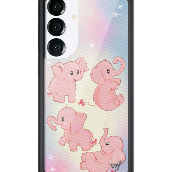 Wildflower Galaxy S25 case Plus Pink Elephants Animal Cute