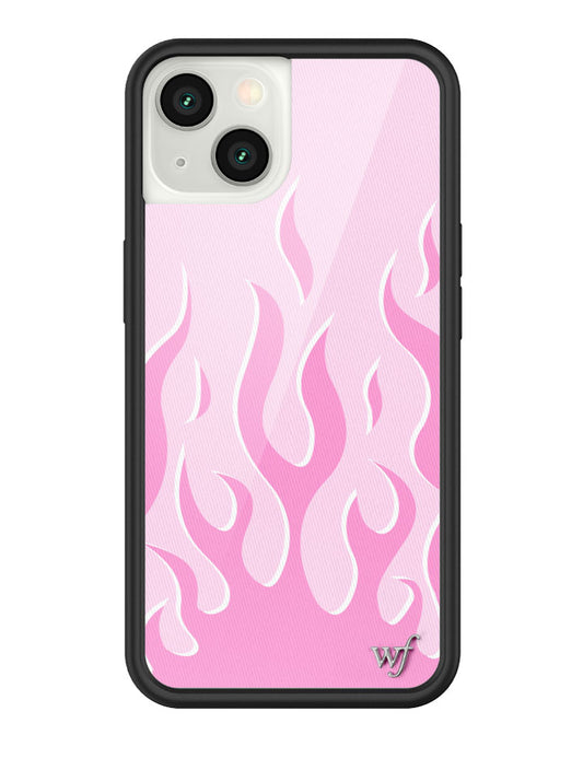 wildflower pink flames iphone 13