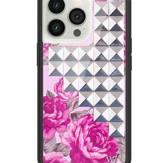 wildflower pink floral stud iphone 13pro