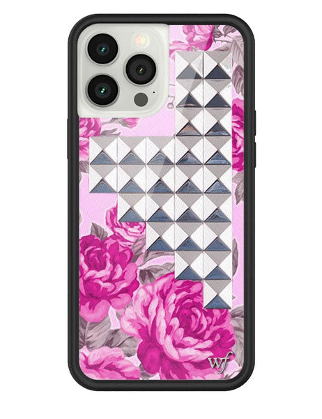 Pink Floral Stud iPhone 13 Pro Max Case – Wildflower Cases