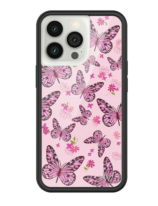 Wildflower Pink Butterfly iPhone 13 Pro case