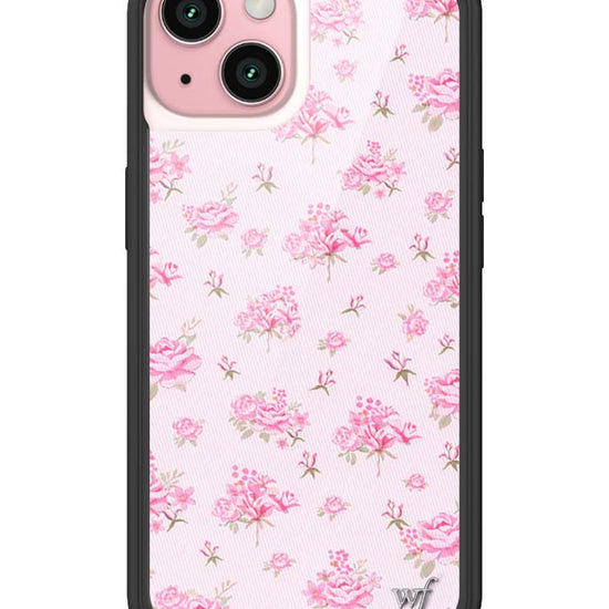 Wildflower iPhone case 15 Forget Me Not Floral Pink Cute