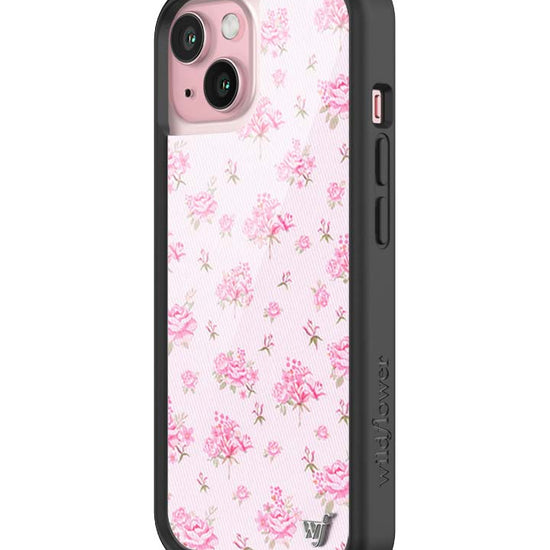 Wildflower iPhone case 15 Forget Me Not Floral Pink Cute