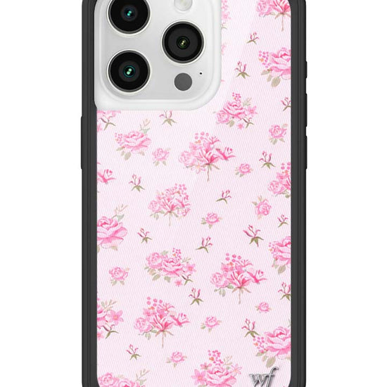 Wildflower iPhone case 15 Pro Forget Me Not Floral Pink Cute