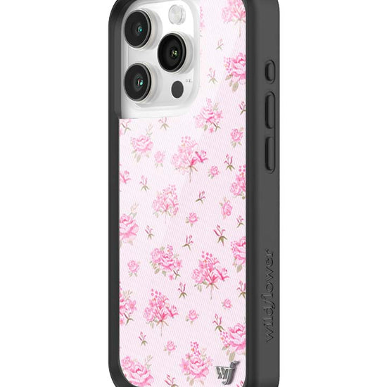 Wildflower iPhone case 15 Pro Forget Me Not Floral Pink Cute